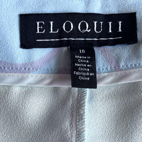 Eloquii Pastel Multicolored High Ride Shorts Women’s Plus Size 18 - Picture 6 of 6